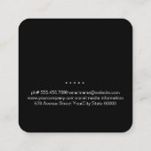 GRILLEN Cookware | Grill Master Quadratische Visitenkarte (Rückseite)