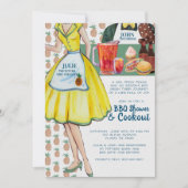 GRILLEN Couples Polterabend | Vintages Paar Einladung (Vorderseite)