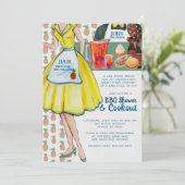 GRILLEN Couples Polterabend | Vintages Paar Einladung (Stehend Vorderseite)