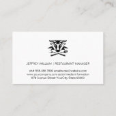 GRILLEN Cow Logo | Barbecue Pit Visitenkarte (Rückseite)