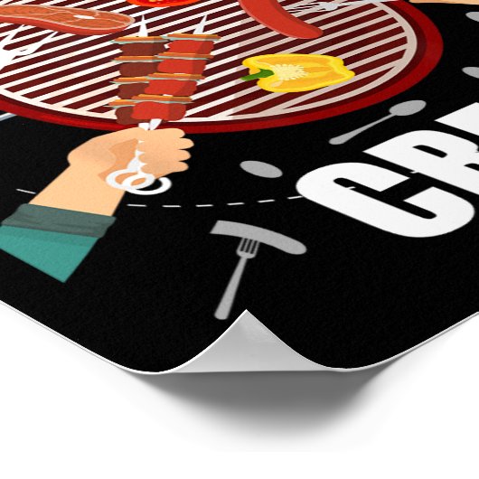 Grillen Crew Matching Family Grill Party Sommercam Poster (Ecke)