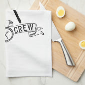 GRILLEN Crew rustikal Vintag Geschirrtuch (Viertel Falte)