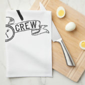 GRILLEN Crew rustikal Vintag Geschirrtuch (Viertel Falte)