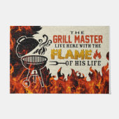 Grillen Custom Doormat Grill Master lebt hier Fußmatte (Vorderseite)