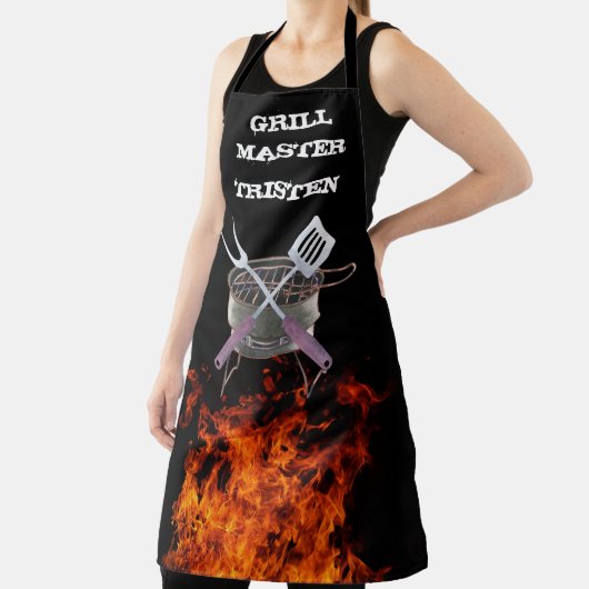 Grillen der Grill Master Flame Monogram Grill Schürze (InSitu)