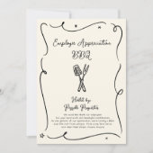 Grillen der Mitarbeiter - Party Einladung (Vorderseite)