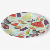 Grillen der Wasserfarben Pappteller (Schrägansicht)