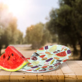 Grillen der Wasserfarben Pappteller