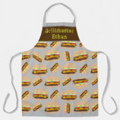 Grillen des Personalisiert Burger Pattern Typ Schürze (Vorderseite)