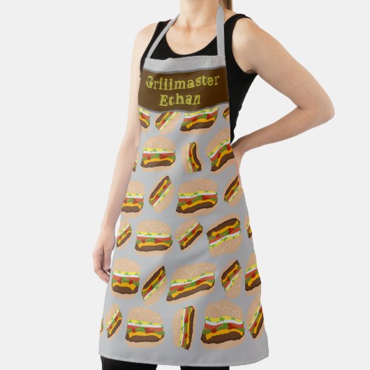 Grillen des Personalisiert Burger Pattern Typ Schürze (InSitu)