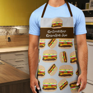 Grillen des Personalisiert Burger Pattern Typ Schürze