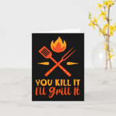 Grillen des Vaters, du tötest es, ich werde es gri Karte (Gelbe Blume)