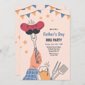 Grillen des Vaters Einladung (Vorne/Hinten)
