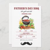 Grillen des Vaters Einladung (Vorne/Hinten)