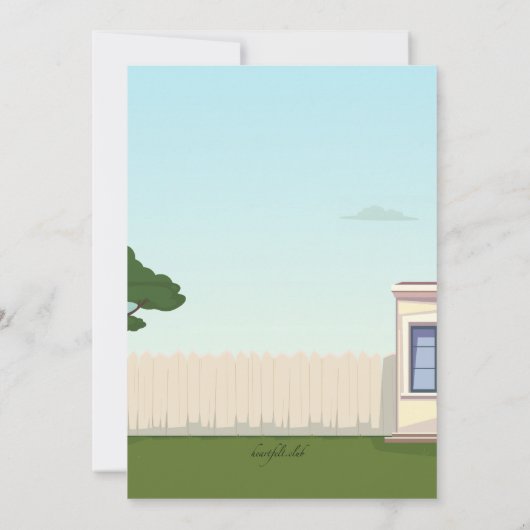 Grillen des Vaters Einladung (Rückseite)