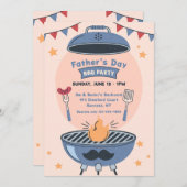Grillen des Vaters Einladung (Vorne/Hinten)