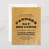 Grillen des Vaters Einladungspostkarte (Vorne/Hinten)