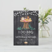 Grillen des verzauberten Abends Einladung (Stehend Vorderseite)