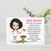 GRILLEN Diva-Einladung Einladung (Stehend Vorderseite)