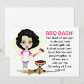 GRILLEN Diva-Einladung Einladung (Vorne/Hinten)