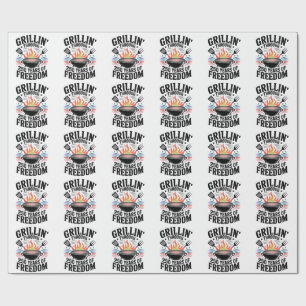 Grillen durch die 250. Freedom Grill 4. Juli Geschenkpapier
