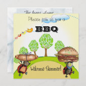 GRILLEN EINLADUNG (Vorne/Hinten)