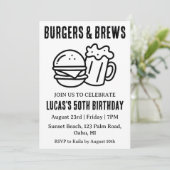 Grillen Einladung (Stehend Vorderseite)