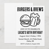 Grillen Einladung (Vorne/Hinten)