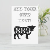 GRILLEN EINLADUNG (Stehend Vorderseite)