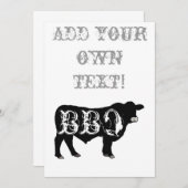 GRILLEN EINLADUNG (Vorne/Hinten)