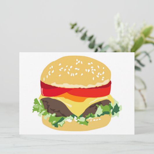 GRILLEN EINLADUNG (Stehend Vorderseite)