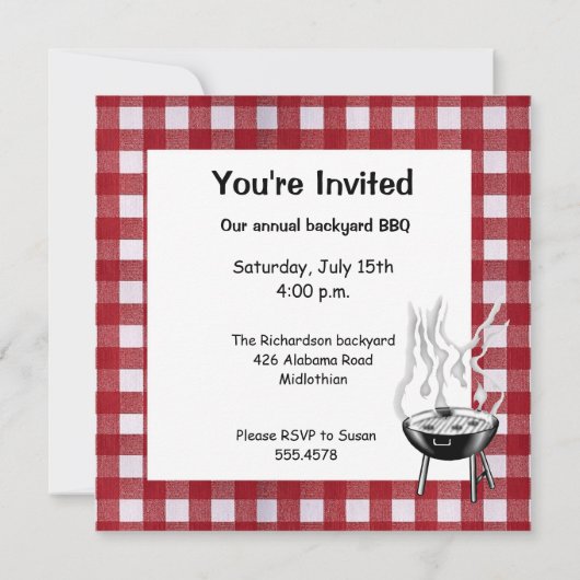 Grillen Einladung (Rückseite)
