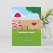 Grillen Einladung (Stehend Vorderseite)