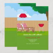 Grillen Einladung (Vorne/Hinten)