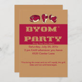 GRILLEN EINLADUNG (Vorne/Hinten)