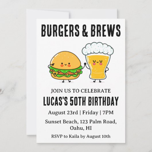 Grillen Einladung (Vorderseite)