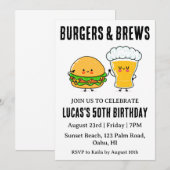 Grillen Einladung (Vorne/Hinten)