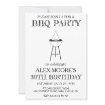 Grillen-Einladungen zum 30.