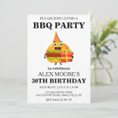Grillen-Einladungen zum 30. Einladung (Stehend Vorderseite)