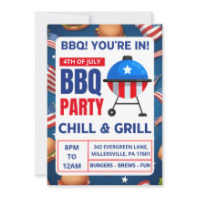 Grillen Einladungskarten Familie Wiedersehen 4. Ju