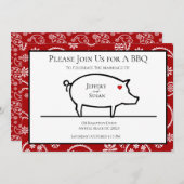 GRILLEN Empfang Einladungen (Vorne/Hinten)