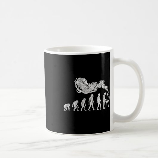 Grillen Evolution Funny Barbeque Grill Master Gril Kaffeetasse (Rechts)