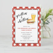 GRILLEN Family Picnic/Wiedersehen Einladung (Stehend Vorderseite)