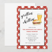 GRILLEN Family Picnic/Wiedersehen Einladung (Vorne/Hinten)