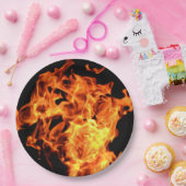 GRILLEN Feuer flammt WegwerfpapierTeller Pappteller (Party)