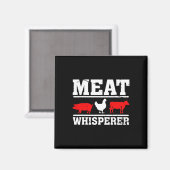Grillen - Fleischflüsterer Lustiges Bbq-Geschenk f Magnet (Vorderseite/Rückseite)