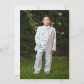 Grillen Food Fun Foto der ersten Heiligen Kommunio Einladung (Rückseite)