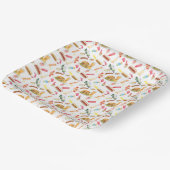 Grillen für Wasserfarben Muster für Speisen, Geträ Pappteller (Gewinkelt)