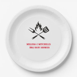 GRILLEN Gabellöffel Außenpaare Babydusche Pappteller