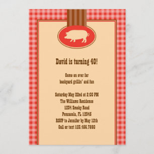 GRILLEN Geburtstags-Party Einladung